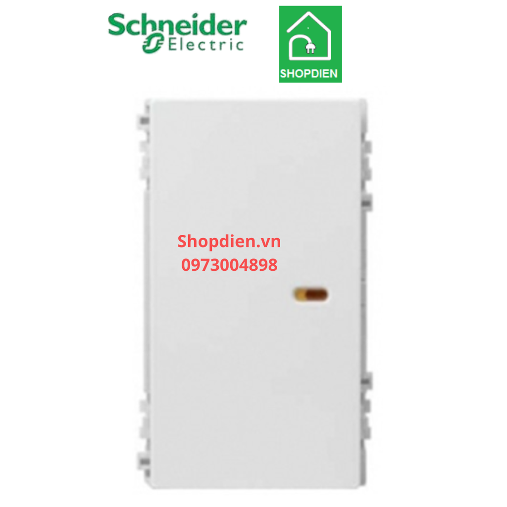 8431L_1_WE_G19 Schneider Công tắc 1 chiều ZENCELO A size L màu trắng