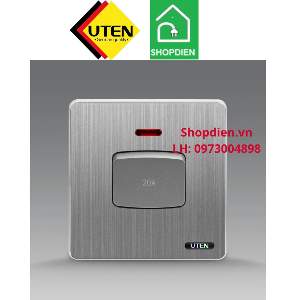 Công tắc 2 cực 20A S300 UTEN S300GK20A cho bình nóng lạnh