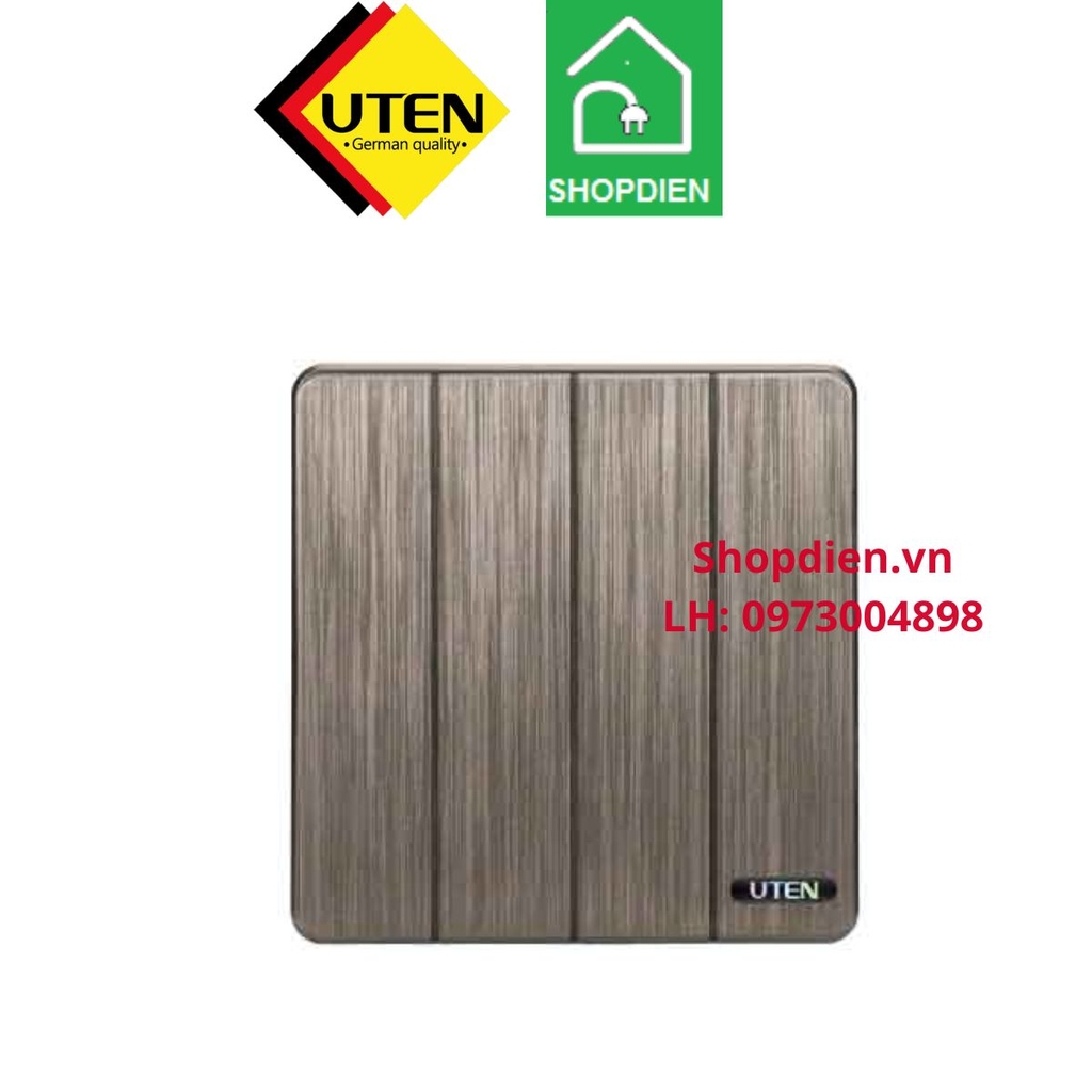 Công tắc bốn 2 chiều S400 UTEN S400GK42 4 gang 2 way switch