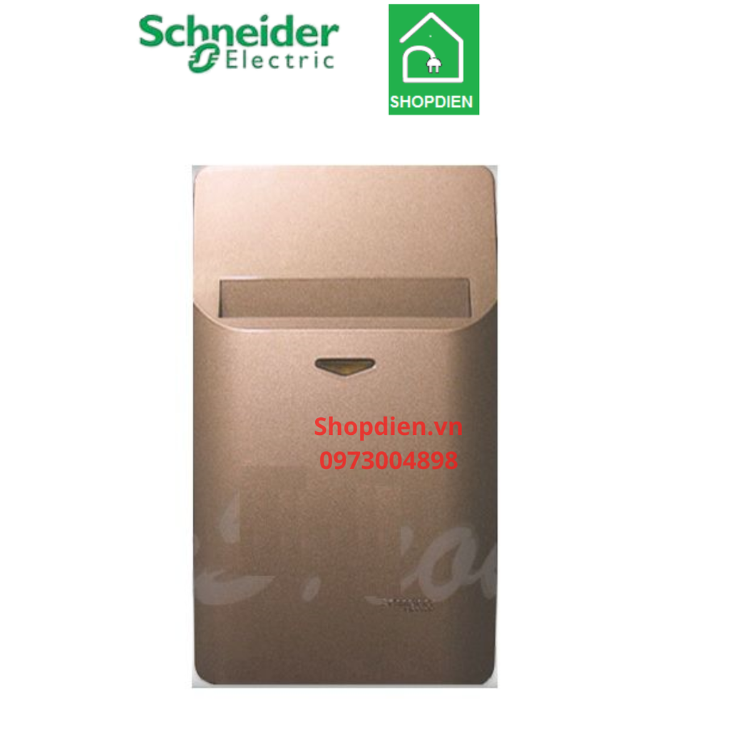 Công tắc chìa khóa thẻ từ Schneider ZENCELO A A8431EKT_SZ màu đồng
