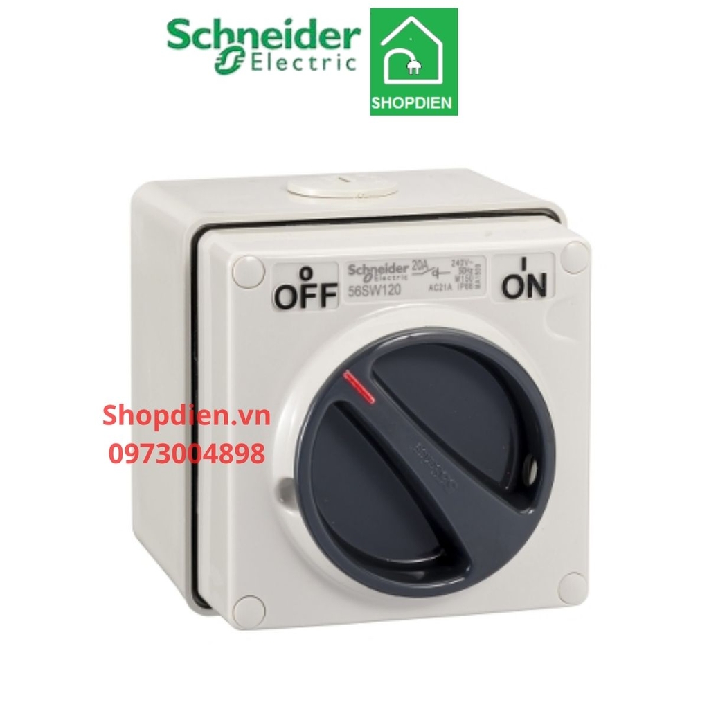 Công tắc 1P 20A switch IP66 S56 Schneider S56SW120GY