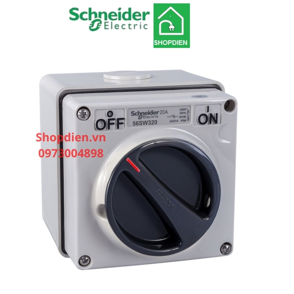 Công tắc 3P 20A Schneider S56SW320GY switch IP66 S56