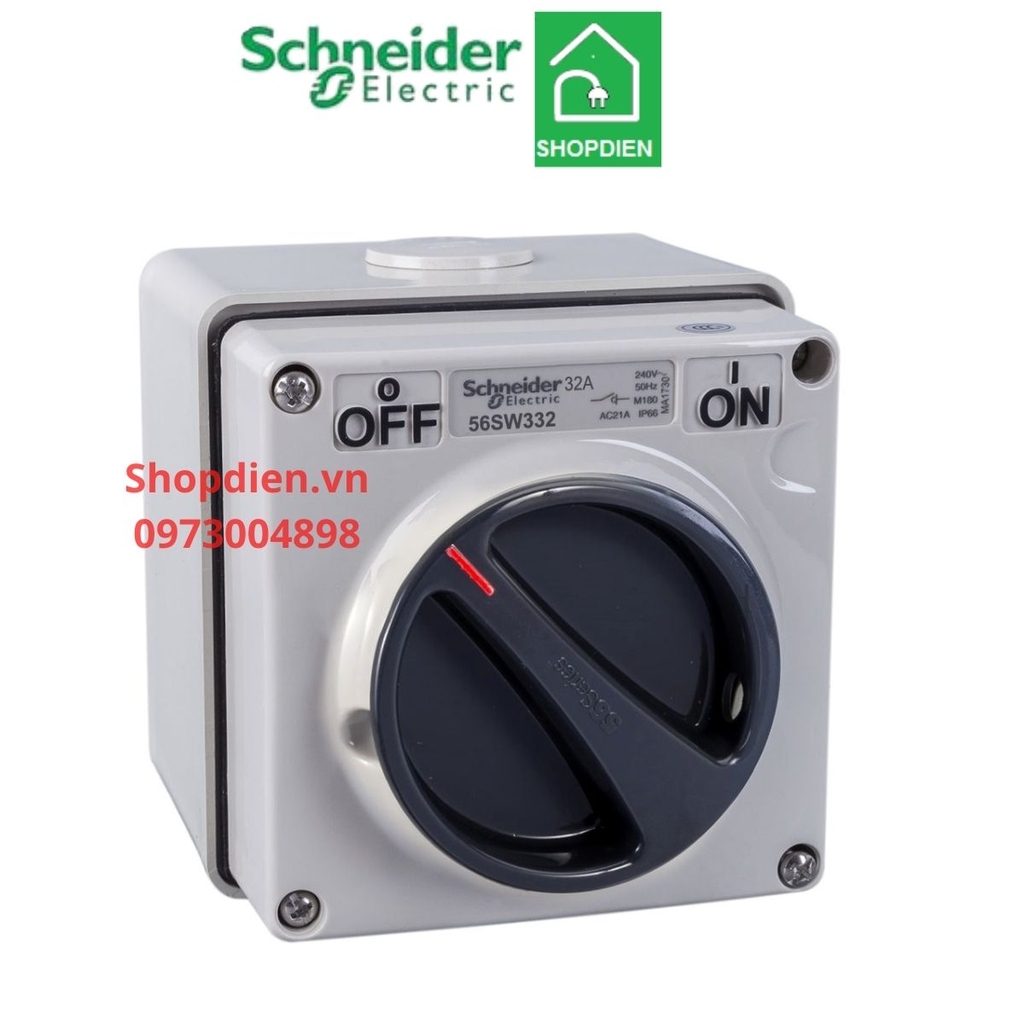 Công tắc 3P 32A Schneider S56SW332GY switch IP66 S56