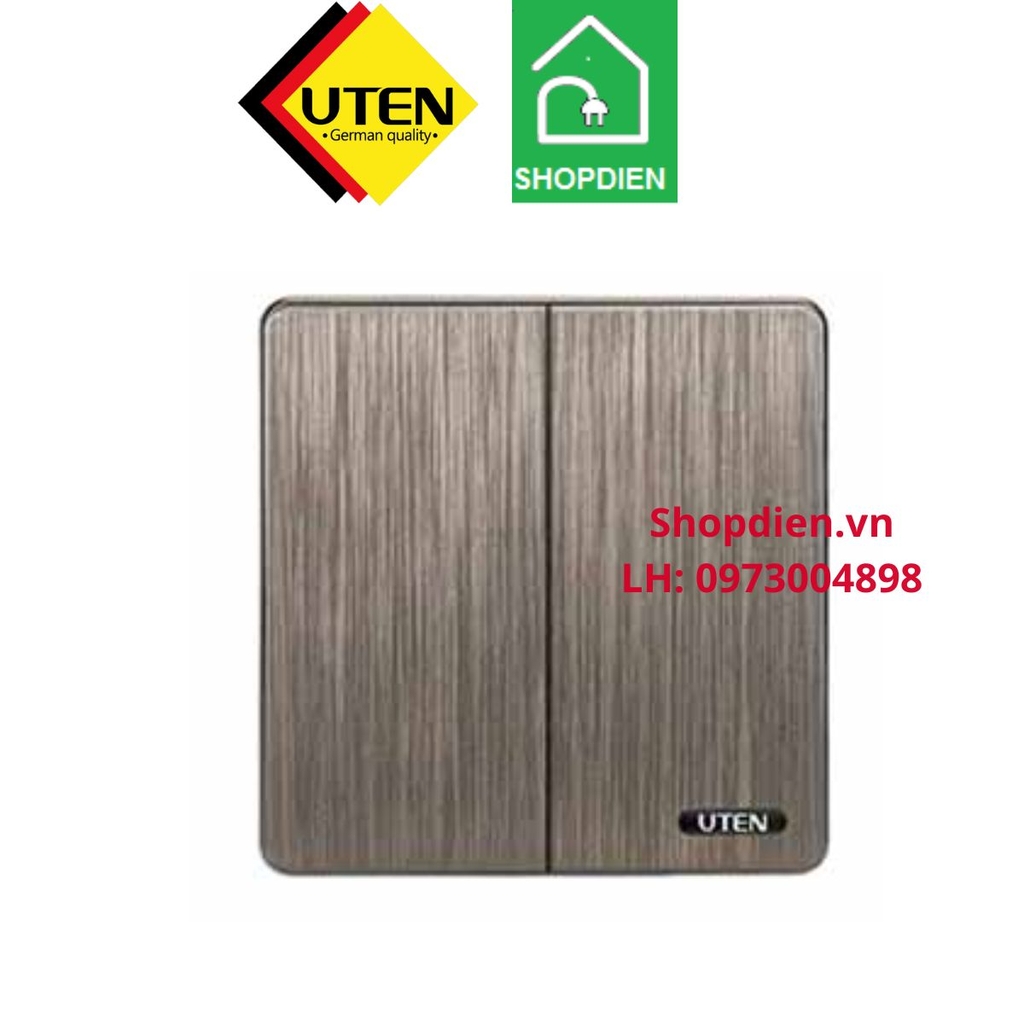 Công tắc đôi 2 chiều S400 UTEN S400GK22 2 gang 2 way switch