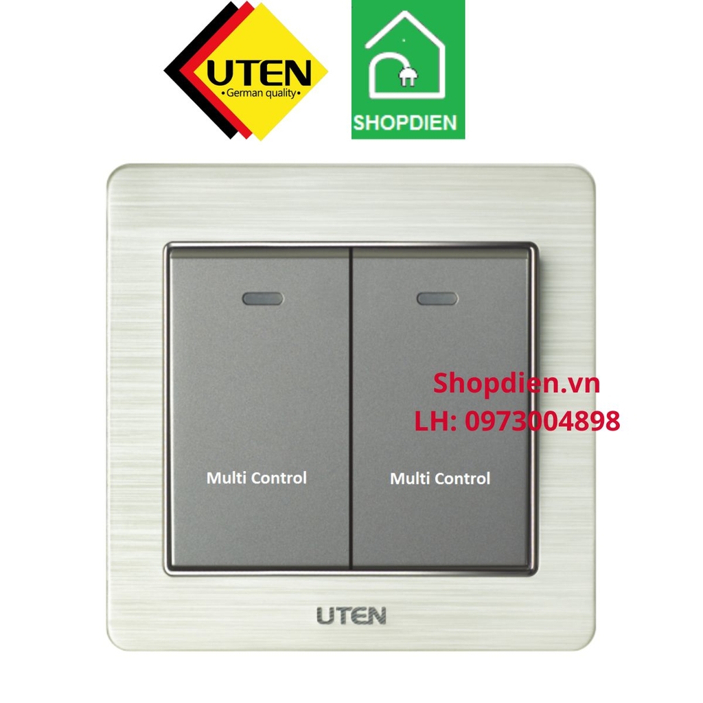 Công tắc đôi trung gian 4 ways V6 intermediate switch UTEN V6.0GK23