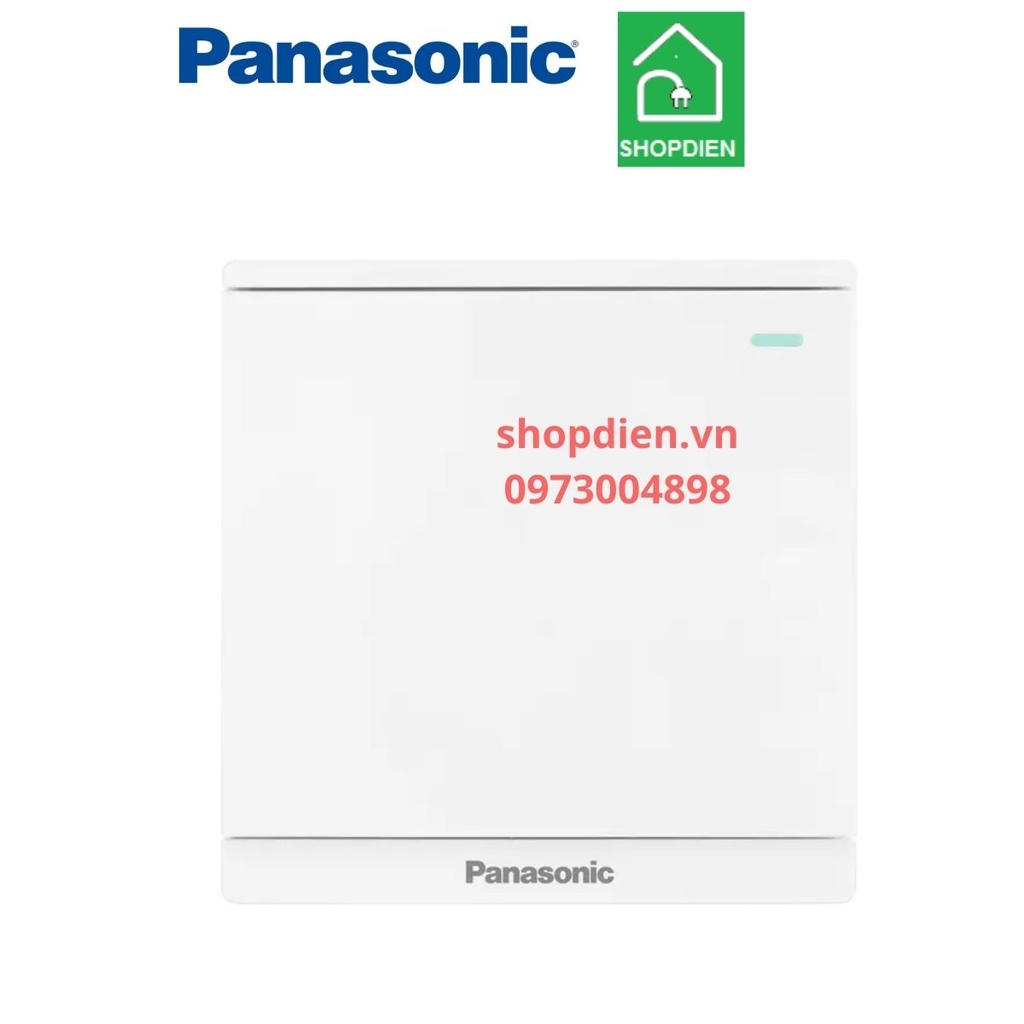 WMF511-1VN Panasonic Công tắc đơn 1 chiều Moderva màu trắng có dạ quang