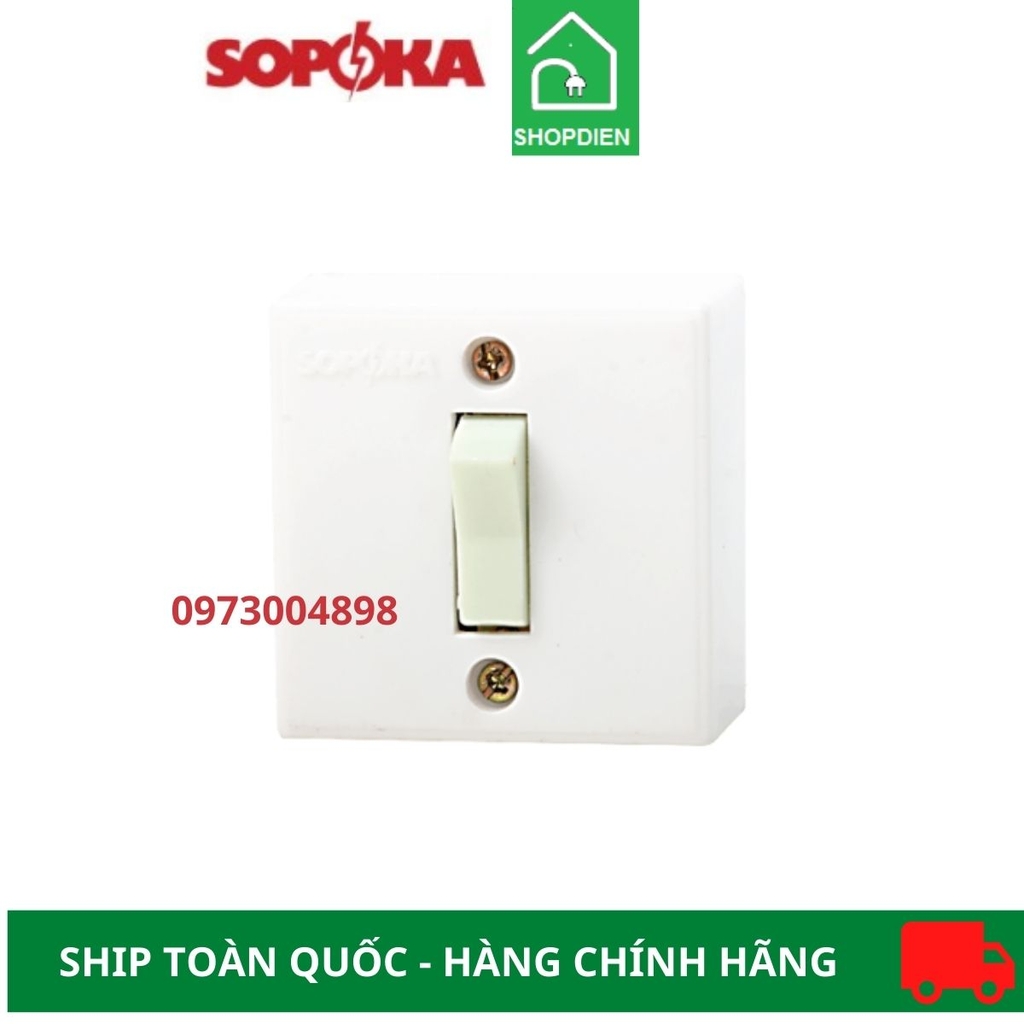 Công tắc đơn gắn nổi Sopoka CT1