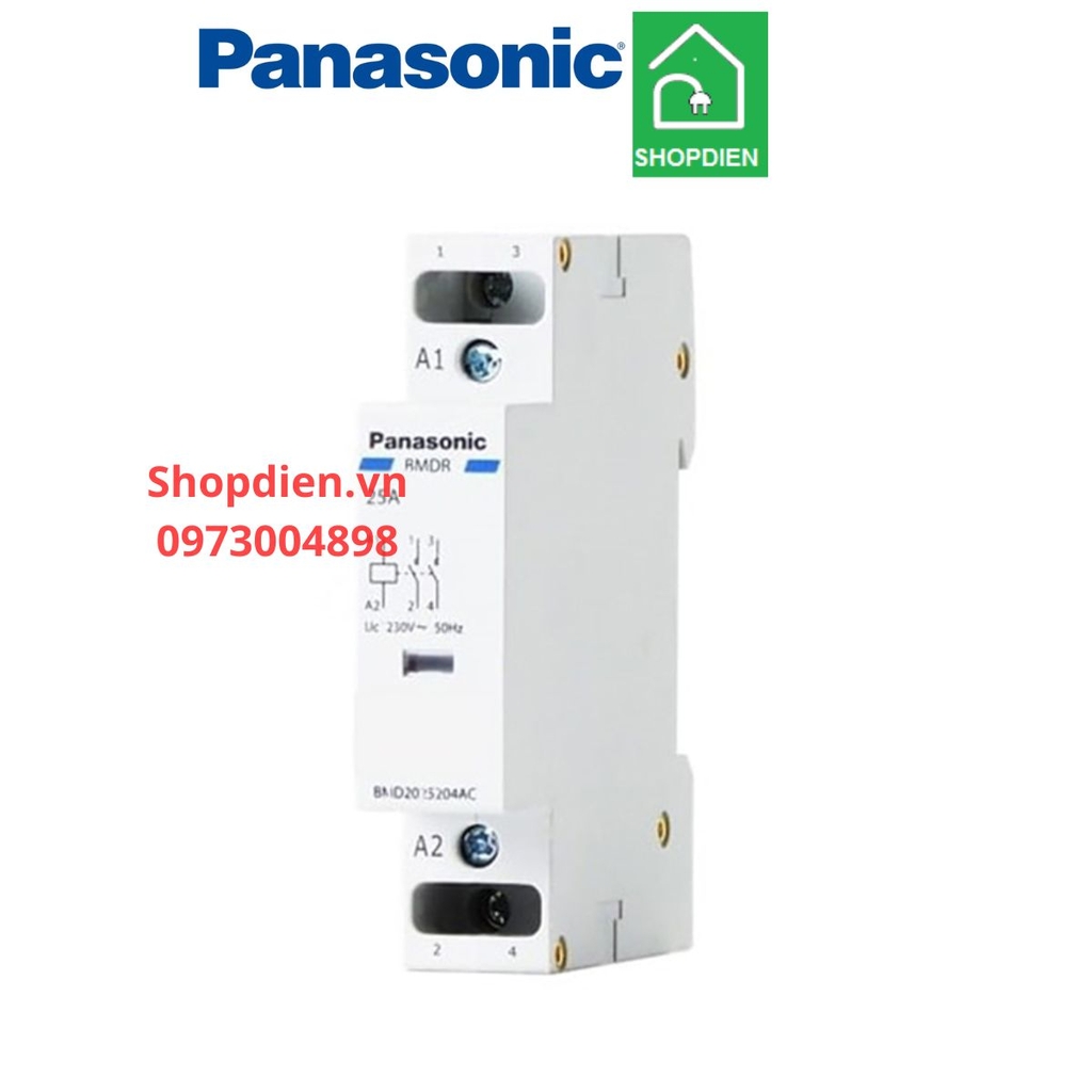 Contactor 2P 20A Panasonic BMD2020204ACV Khởi động từ dạng DIN