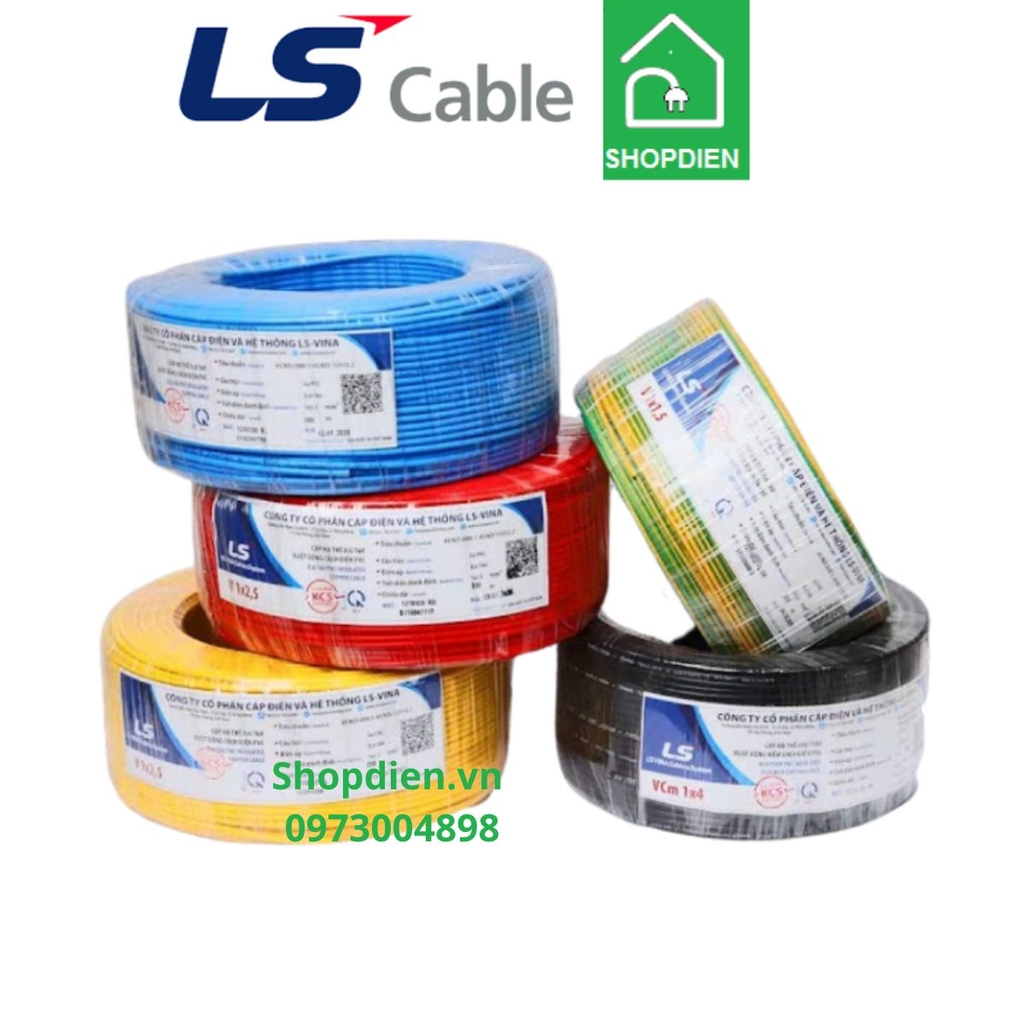 CV 1x4 mm2 LS vina Dây đơn Cu/PVC 0.6/1KV