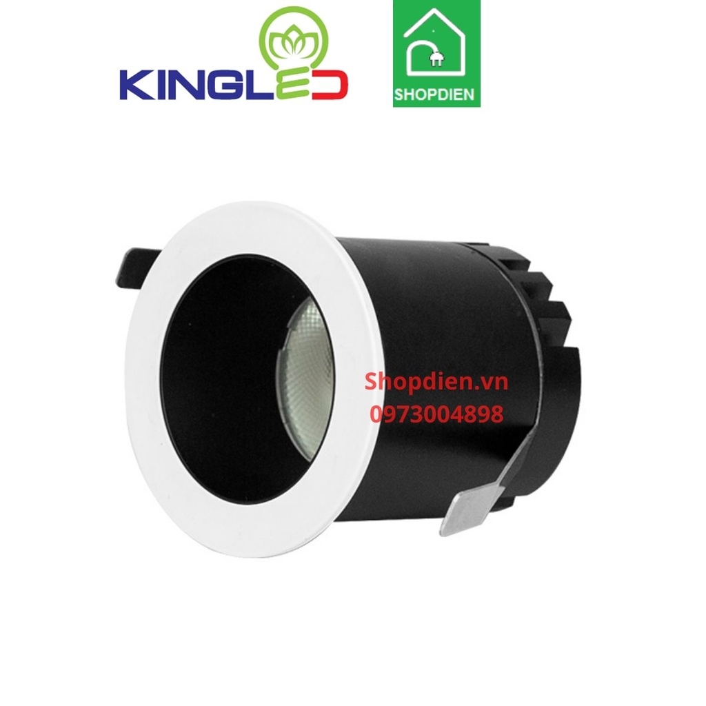 DA-DLR-7SS-T48 KINGLED Đèn rọi âm trần 7W D50 CORAL chỉnh góc