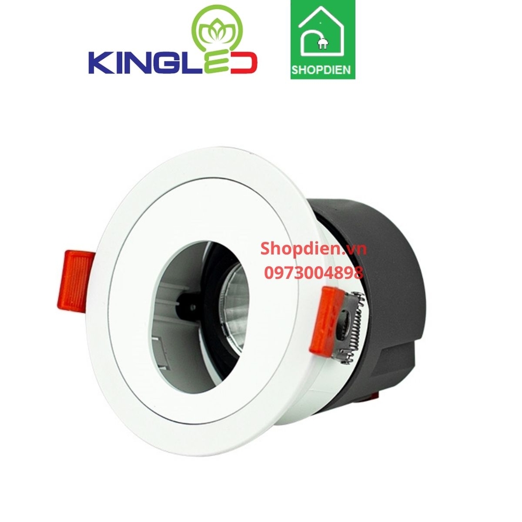 DA-DLRO-12SS-T85 KINGLED Đèn rọi âm trần 12W D75 Tourmaline chỉnh góc