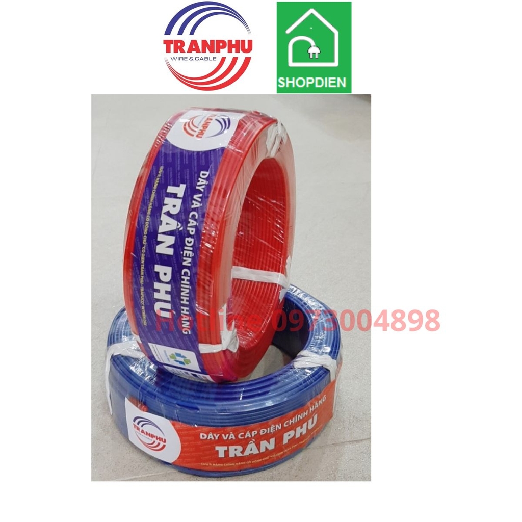 Dây đơn mềm Cu/PVC 1x0.75mm2 Trần Phú 41 Phương Liệt VCm
