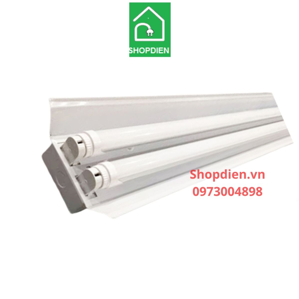 Đèn máng chóa quản quang sơn tĩnh điện đôi 1.2m 2x18W MĐC-1.2 36W