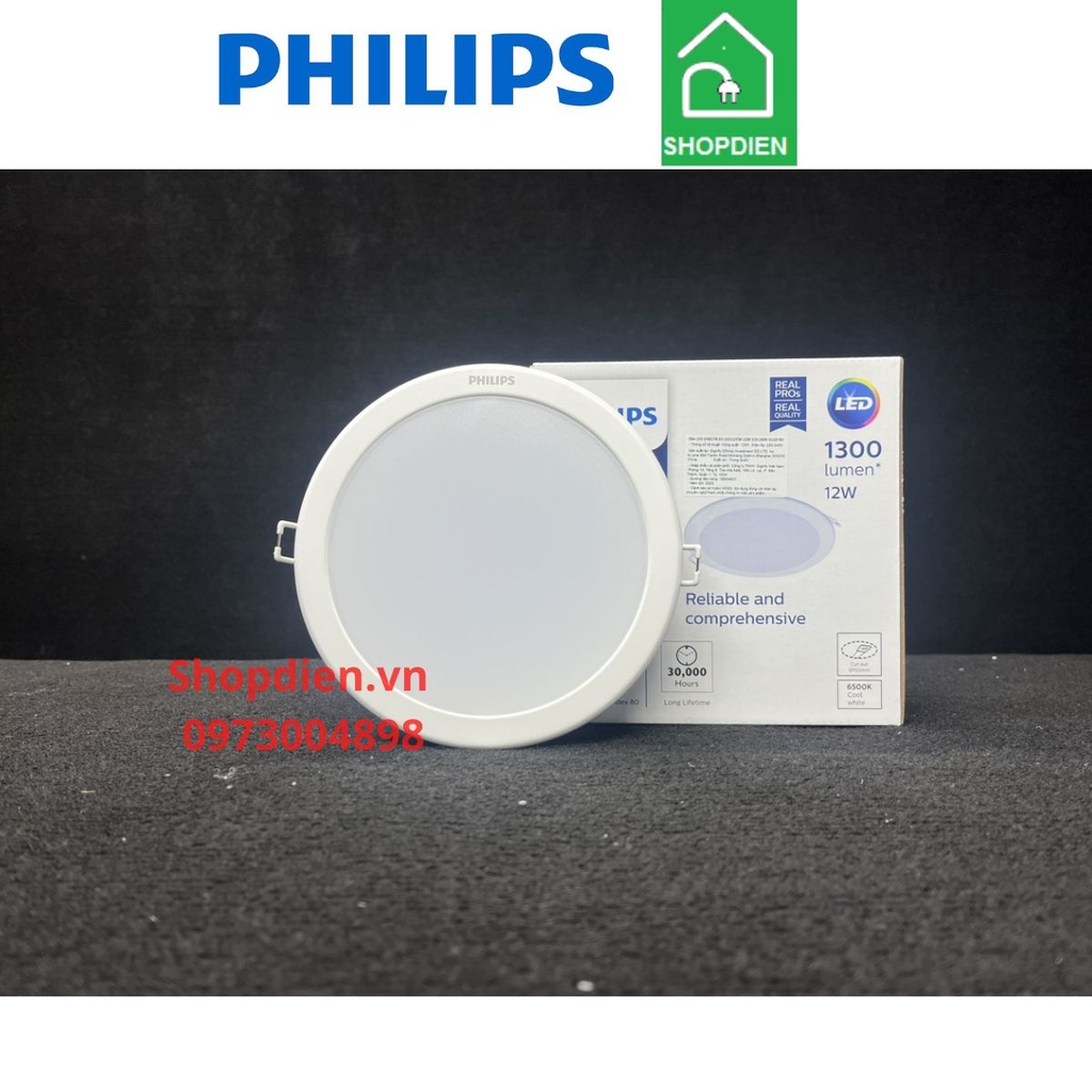 DN027B G3 LED12 Philips Đèn downlight âm trần 12W D150