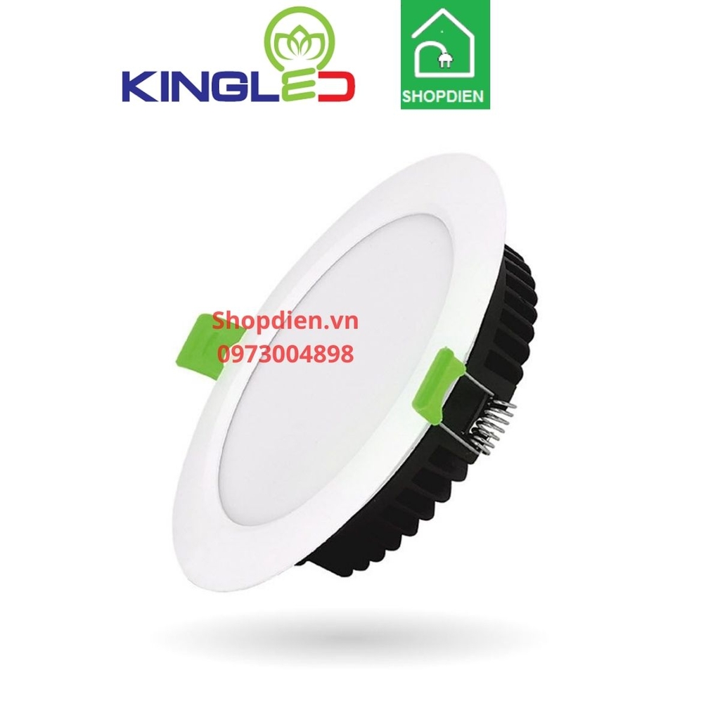 Đèn downlight âm trần viền trắng 7W D90 KINGLED EC-DL-7-T120-V/TT/T