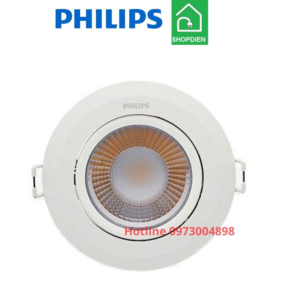 Đèn rọi âm trần chiếu điểm 20W D120 Philips RS100B LED18 20W D120 MB/WB