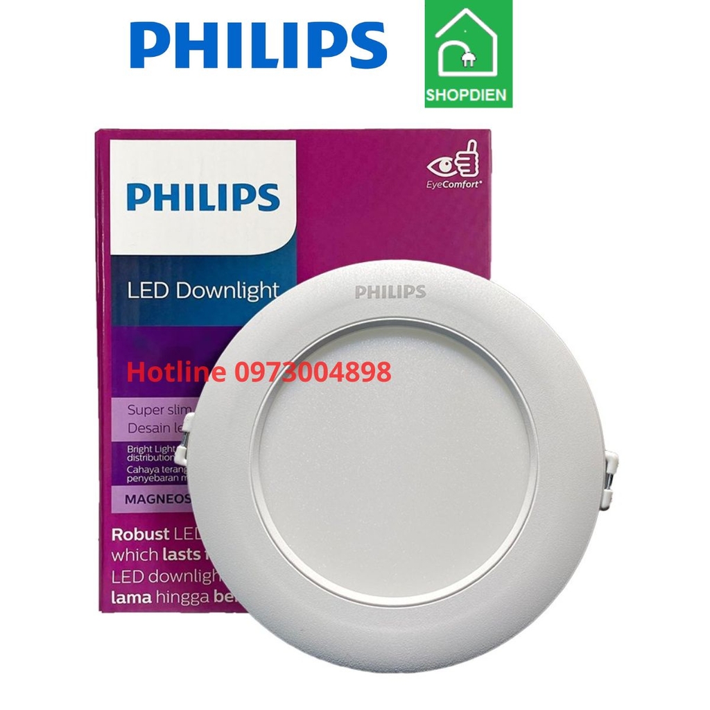 DL262 EC 9W D125 Philips Đèn downlight âm trần siêu mỏng