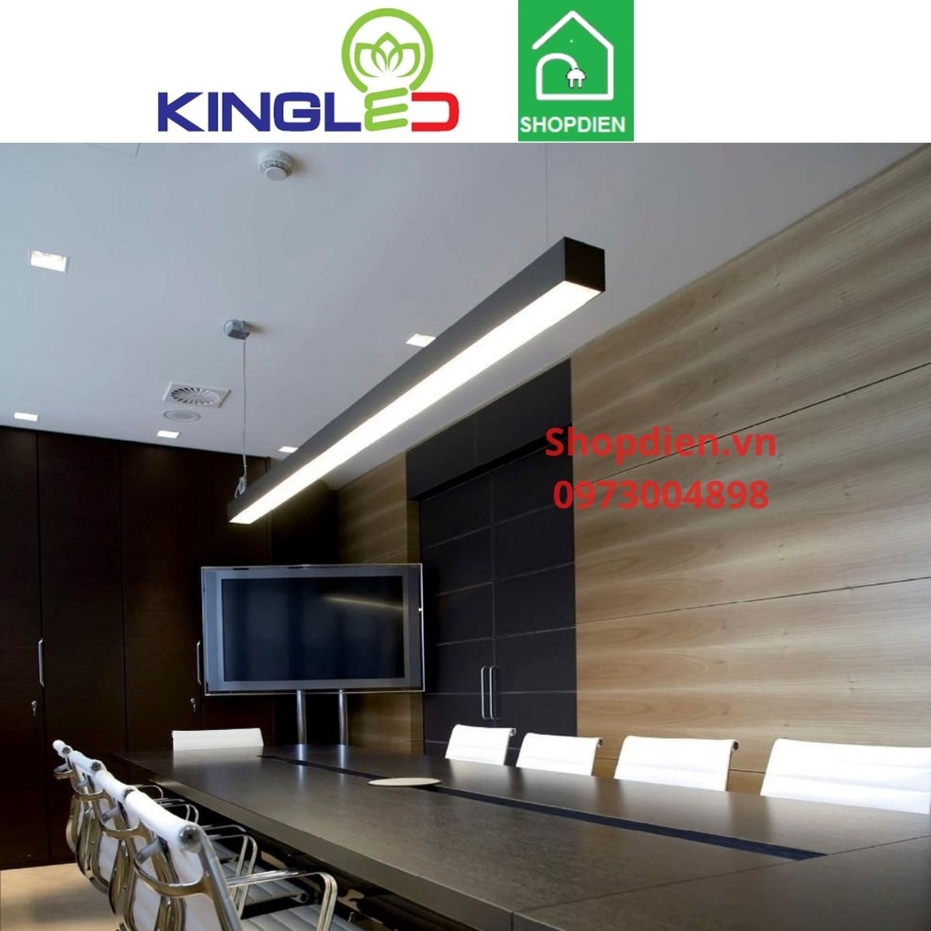 DTP-36SS-118 KINGLED Đèn thả văn phòng 36W Profile vỏ đen