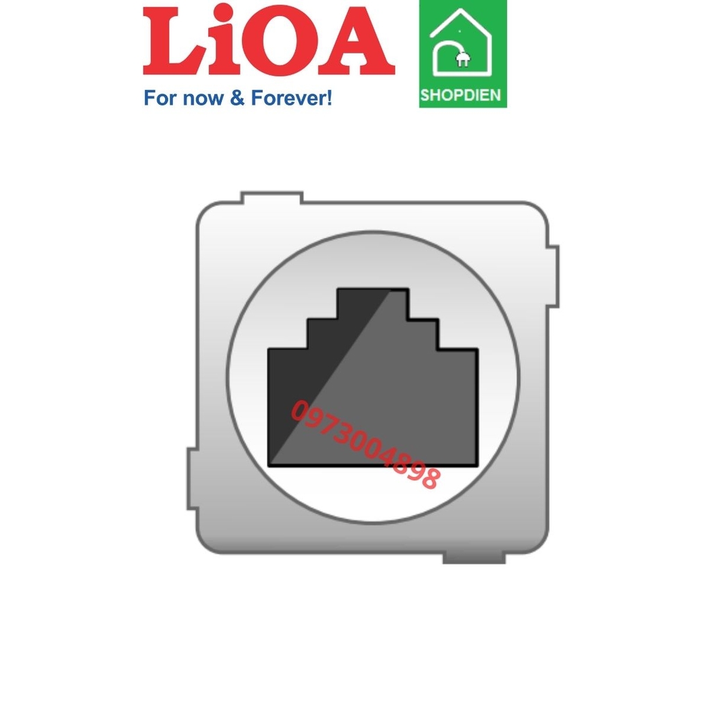 E18RJ40 LIOA Ổ cắm điện thoại RJ11Telephone socket