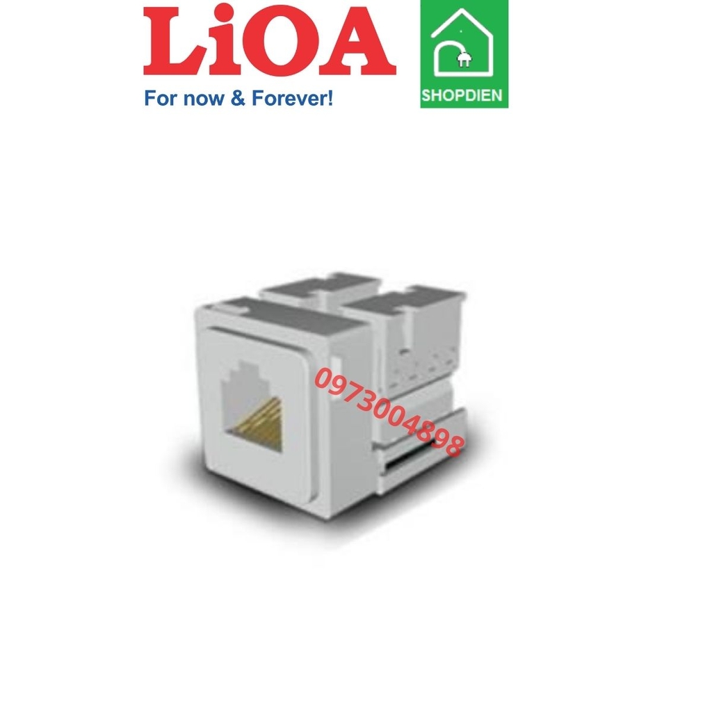 E18SRJ40 Lioa ổ cắm điện thoại telephone socket