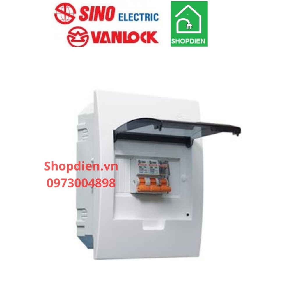 E4FC2/4LA SINO Vanlock Tủ điện âm tường 4M