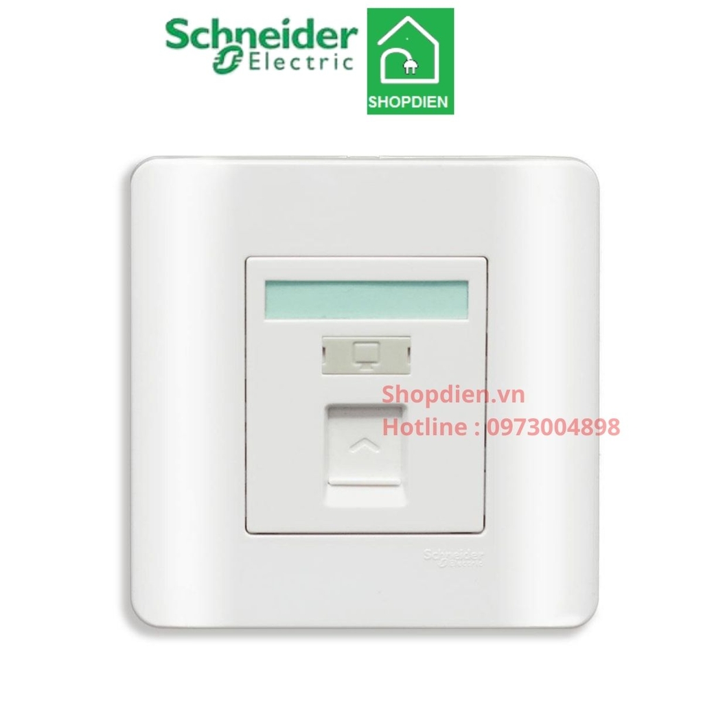 E8431RJS_6_G19 Schneider Ổ cắm mạng cat6 ZENCELO màu trắng