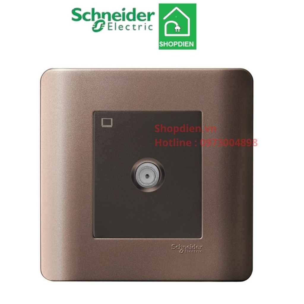 E8431TVS_SZ_G19 Schneider Ổ cắm Tivi ZENCELO màu đồng