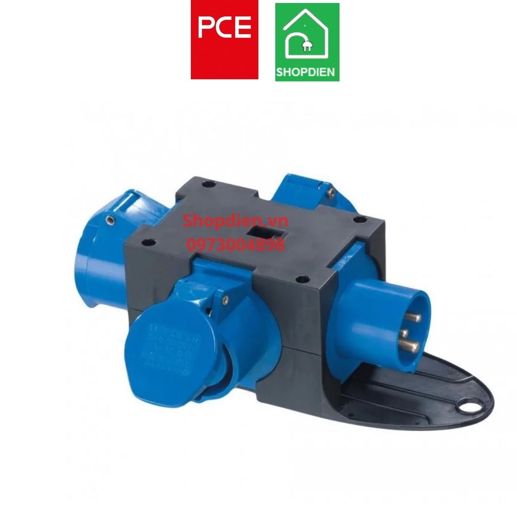 F9430401 PCE Ổ cắm chia 3 ngả 3P 16A IP44