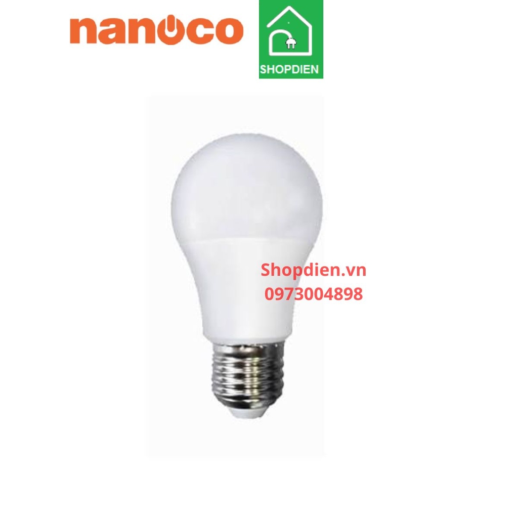 NLBA156 Nanoco Bóng đèn LED Buld tròn 15W E27 as trắng 6500k