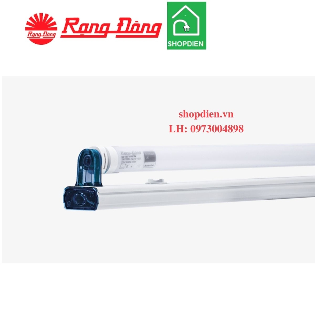 Bộ đèn tuýp T8 Rạng Đông thủy tinh 1.2m 20W T8 TT01 M11 /20Wx1 Ledtube