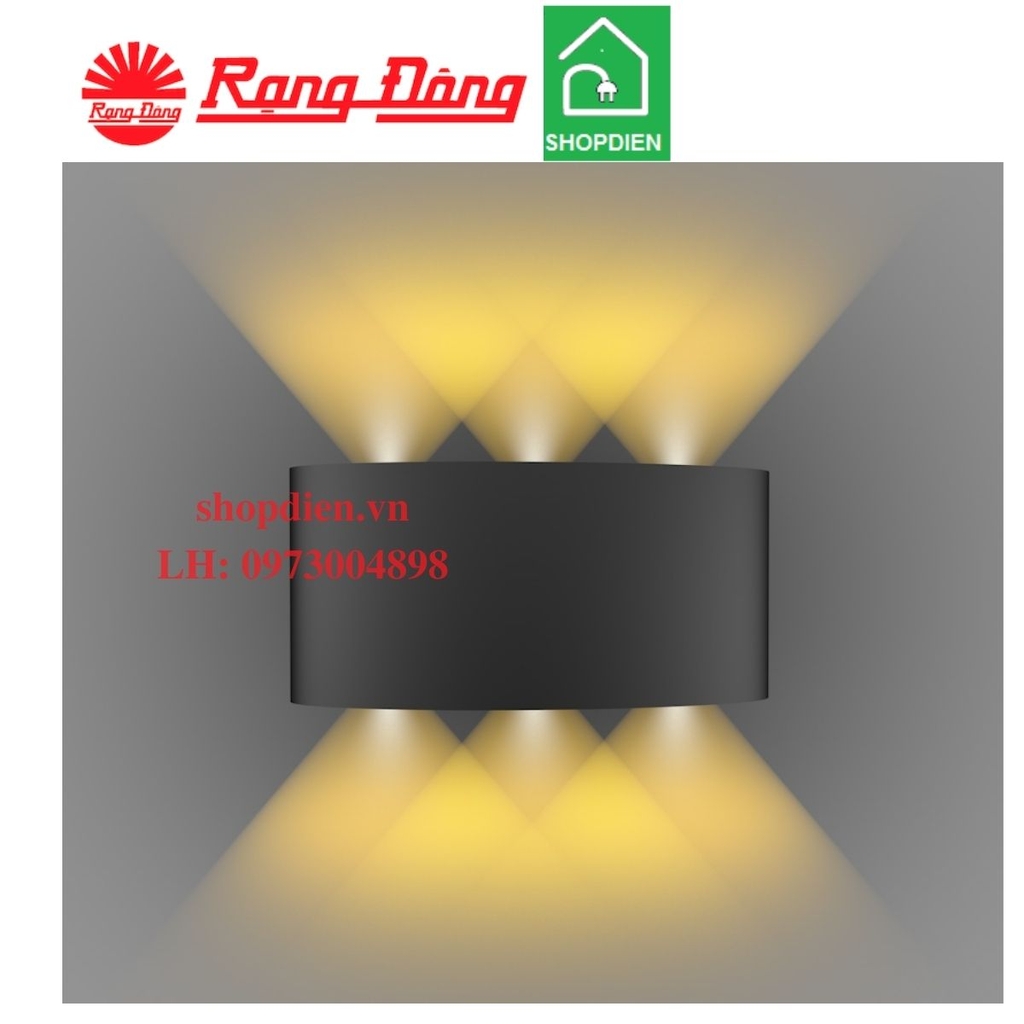 GT18.3M 6W Rạng Đông Đèn led gắn tường 3 mắt 6W