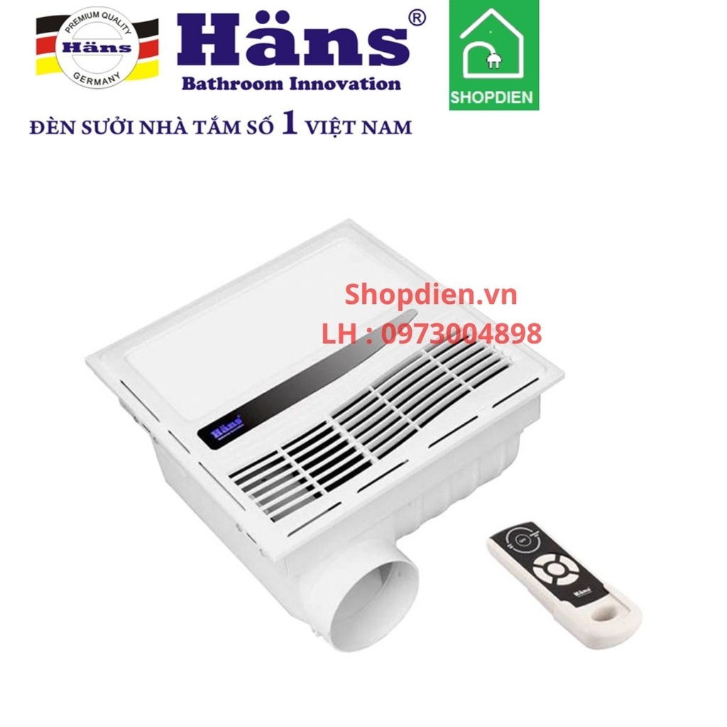 HANS HAR Quạt sưởi âm trần có thông gió điều khiển từ xa