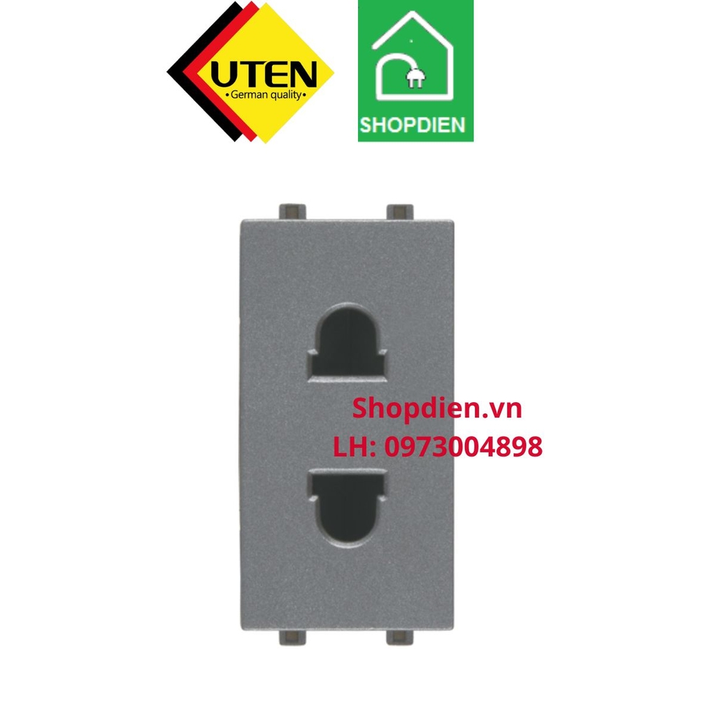 Hạt ổ cắm 2 chấu V7 UTEN V7.0PCZ2/N-SS size S