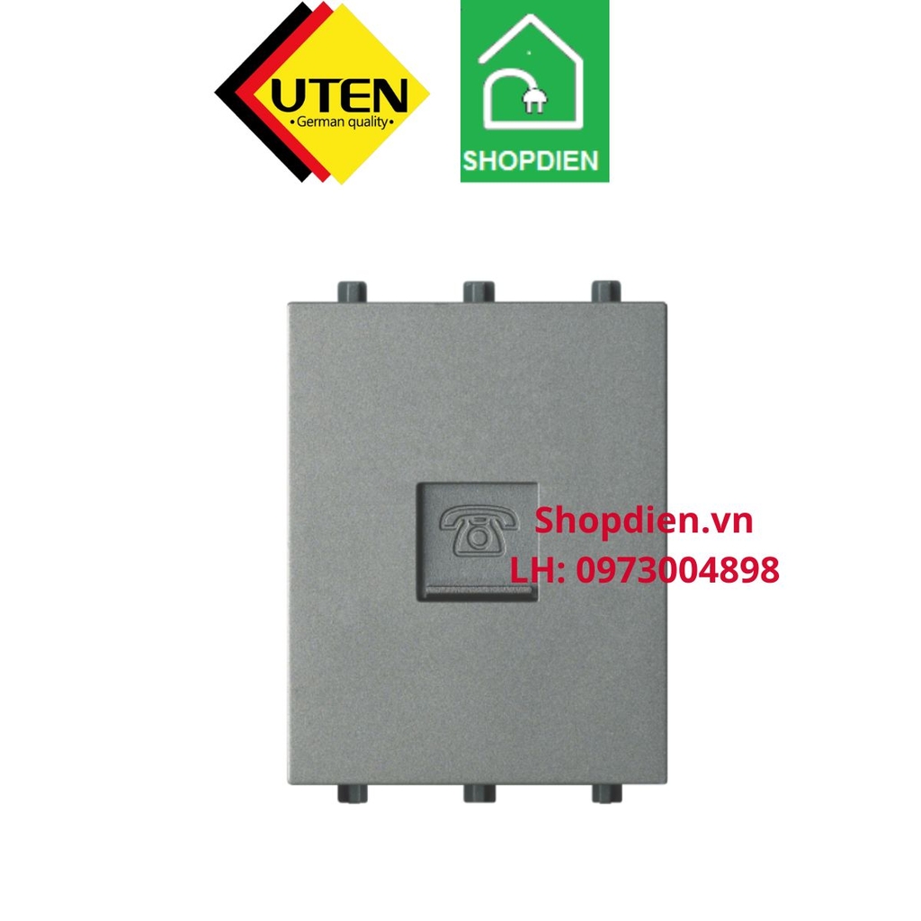 Hạt ổ cắm điện thoại V7 UTEN V7.0P-TELMS size M