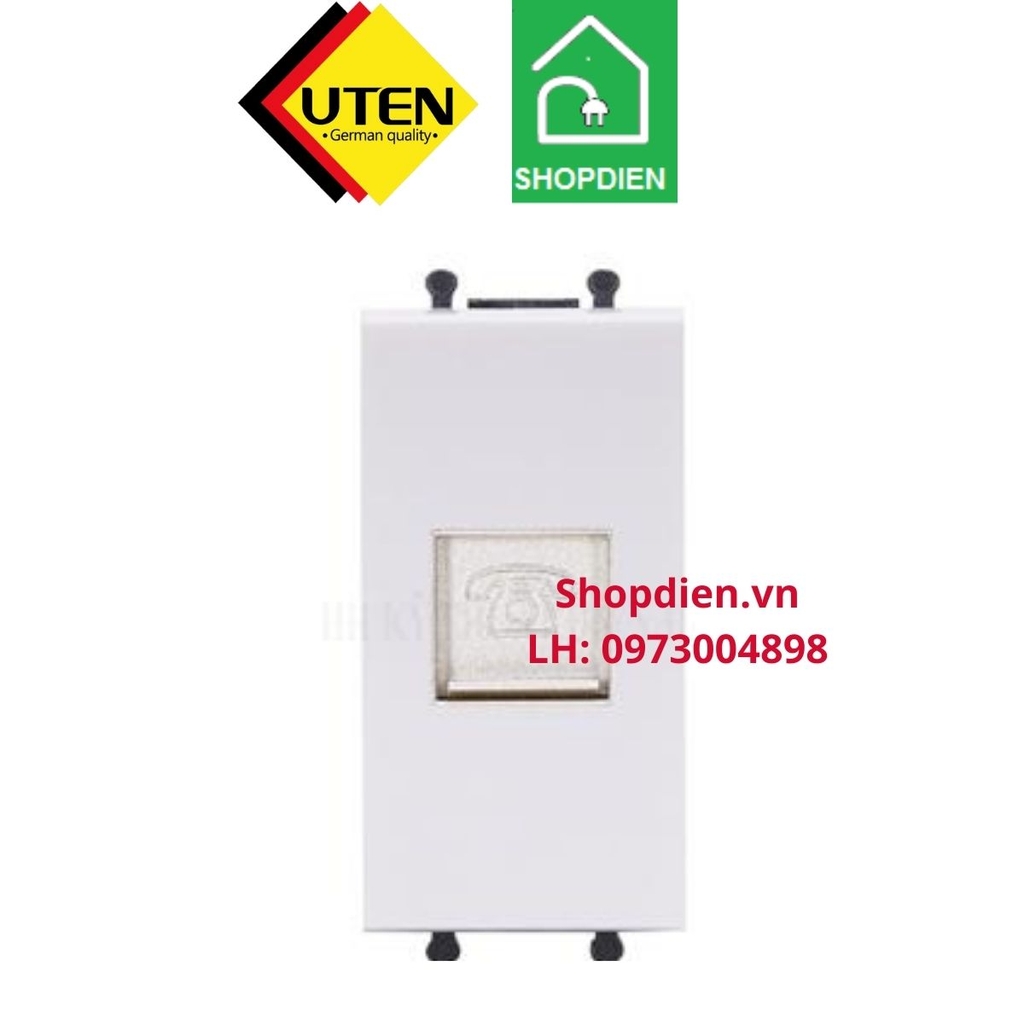 Hạt ổ cắm điện thoại size S Q120B UTEN Q120B-TEL