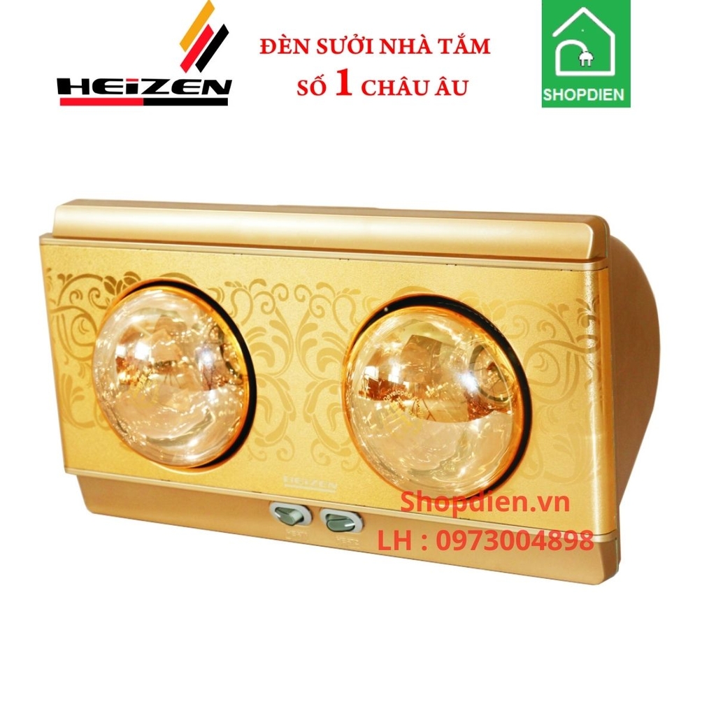 HE2B HEIZEN Đèn sưởi 2 bóng treo tường điều khiển công tắc