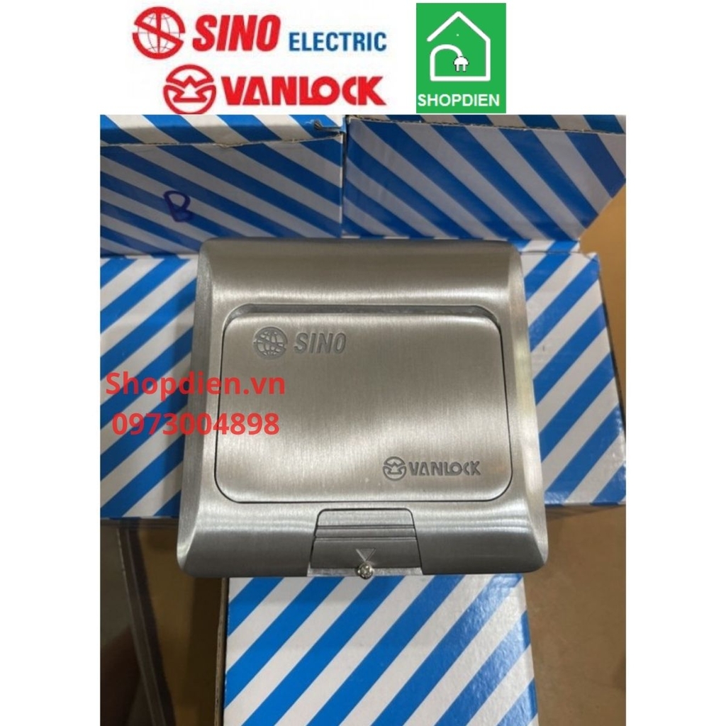 HTD-16HK SINO Ổ cắm âm sàn màu nhôm mở an toàn