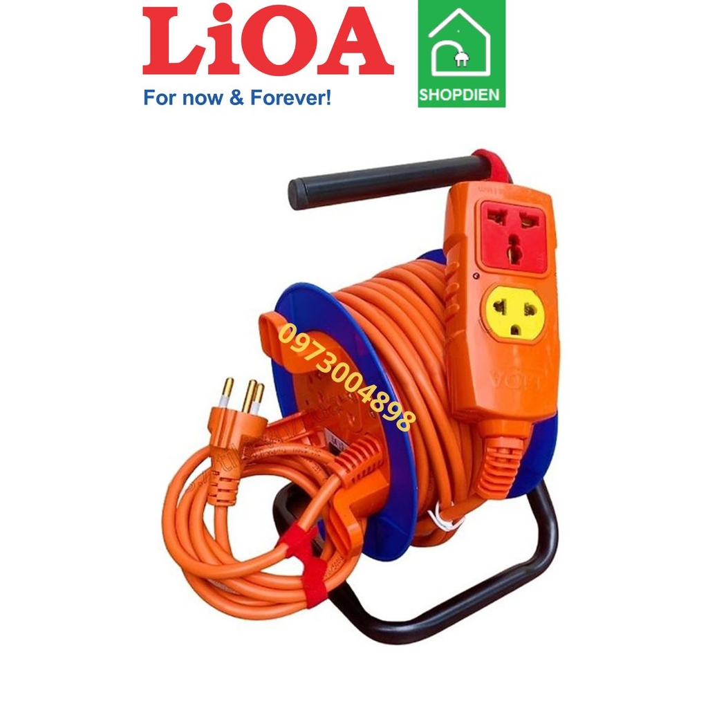 HYBRID-30m-20A LIOA Ổ cắm chịu tải 4 cổng 20A 30M