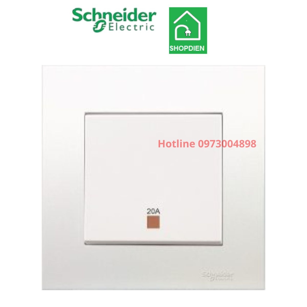 KB31D20NE_WE_G19 Schneider Công tắc 2 cực 20A bình nóng lạnh Vivace Màu trắng