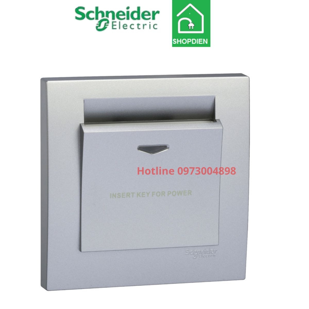 KB31EKT_AS Schneider công tắc thẻ từ Vivace Keycard Màu xám bạc
