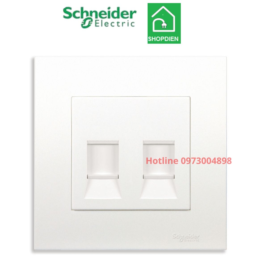 KB32RJ5E Schneider Ổ cắm mạng đôi Cat5e Vivace Màu trắng