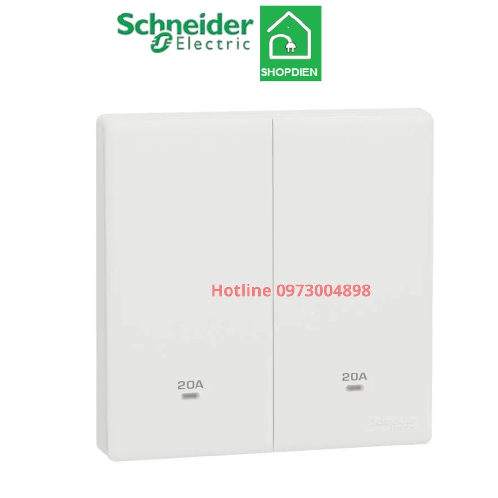 KBN32D20N_WE Schneider Công tắc đôi 20A 2 cực Vivace E