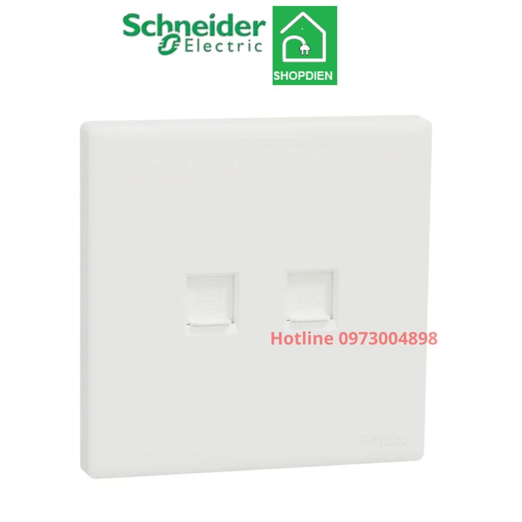KBN32RJ6_WE Schneider Ổ cắm mạng cat6 RJ45 Vivace E loại đôi