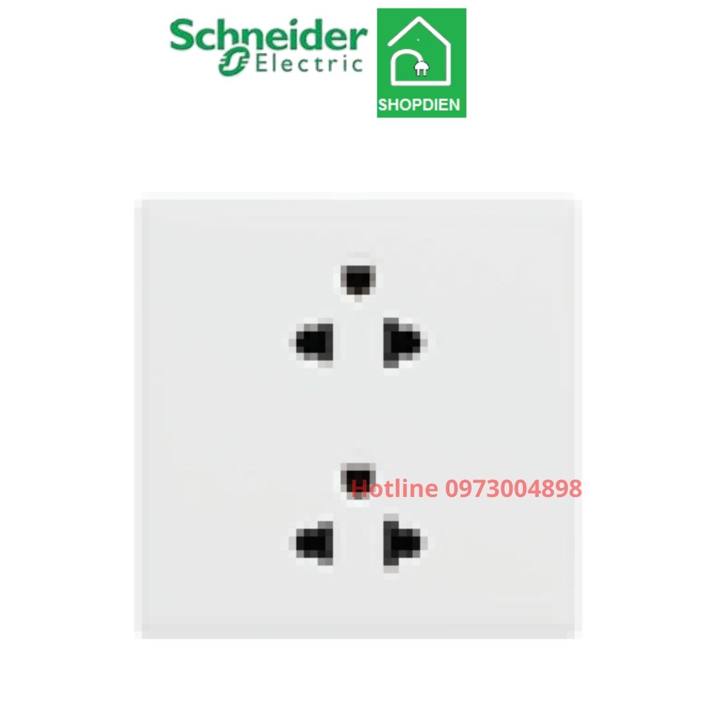 KBNT426UEST_WE_G19 Schneider Ổ cắm đôi 3 chấu Vivace E