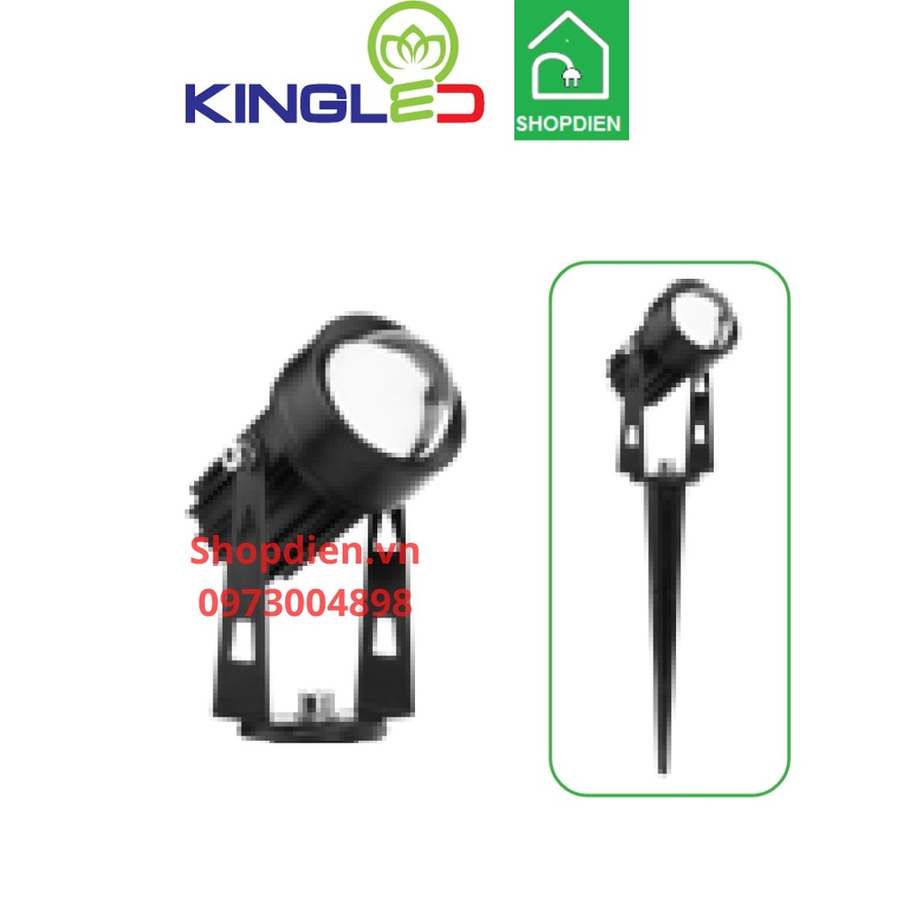 DRC-3-V KINGLED Đèn rọi cột 3W ánh sáng vàng