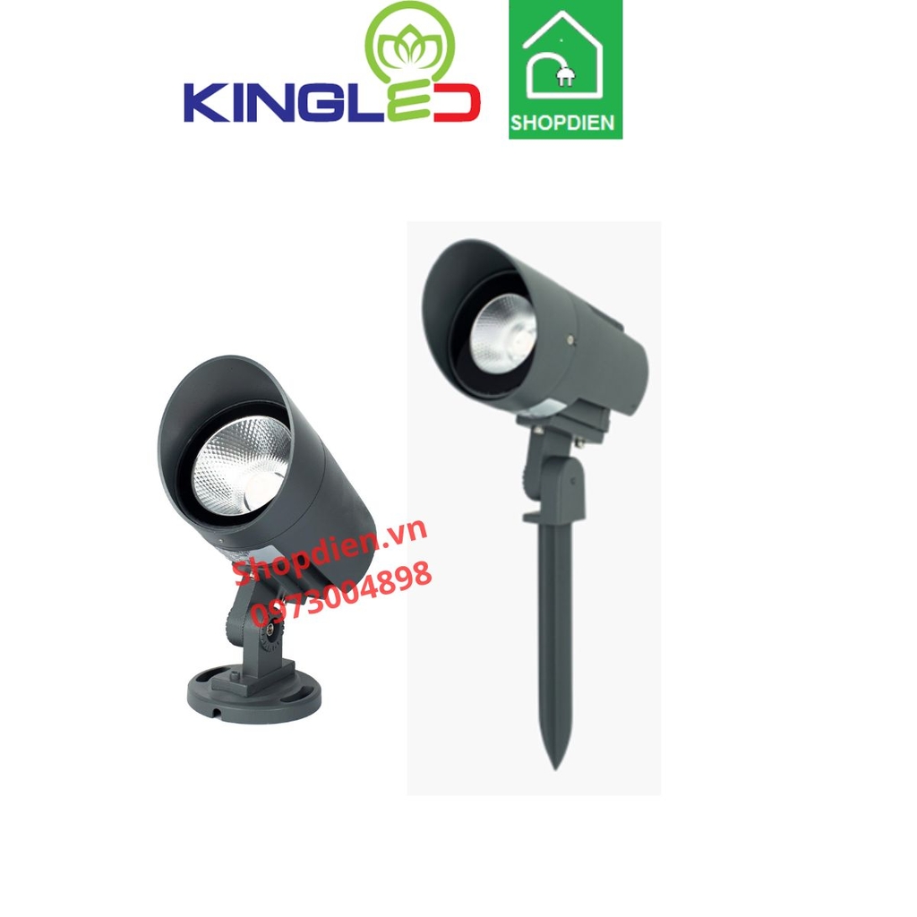 DRC01-18-V KINGLED Đèn rọi cột 18W ánh sáng vàng