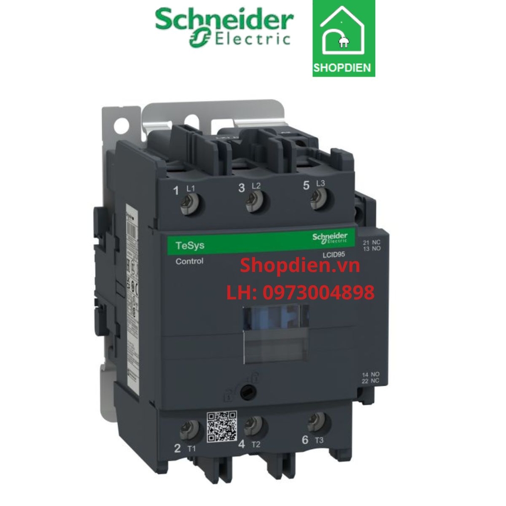 LC1D95BD Schneider Khởi động từ Contactor 3P 95A 24VDC Tesys Deca