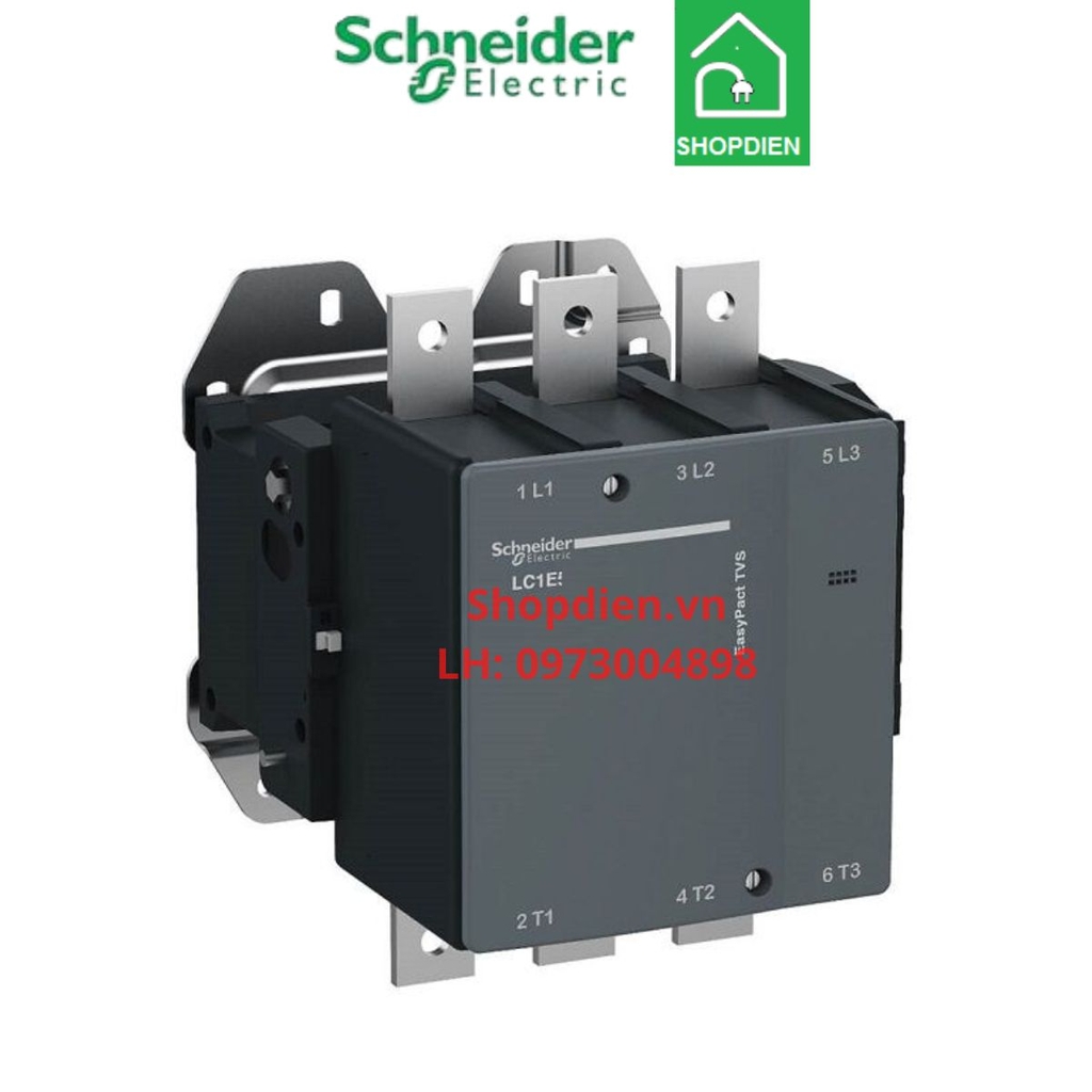 LC1E400M5 Schneider Khởi động từ Contactor 3P 400A 220VAC Easypact TVS