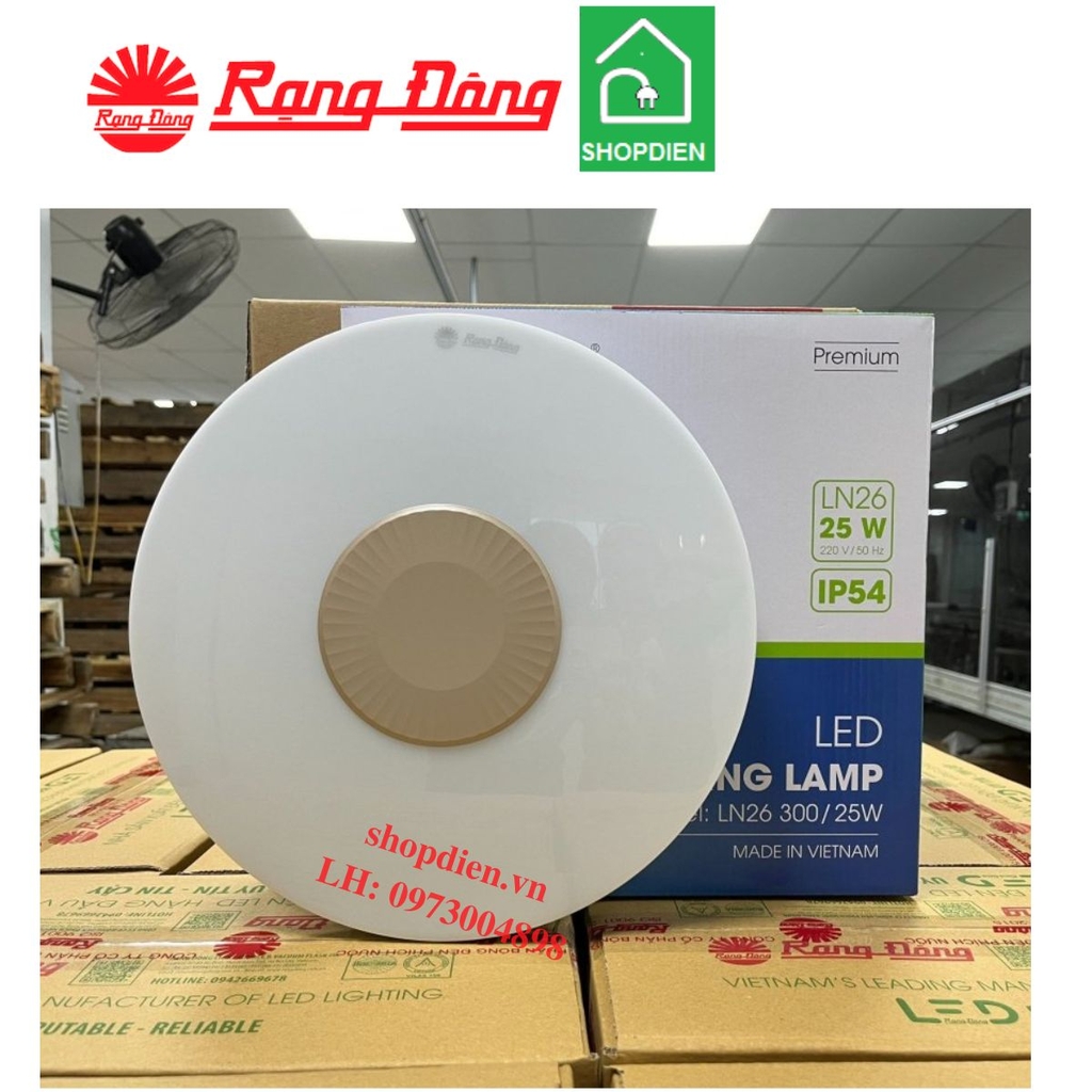 LN26 300/25W Rạng Đông Đèn Ốp trần tròn 25W D300