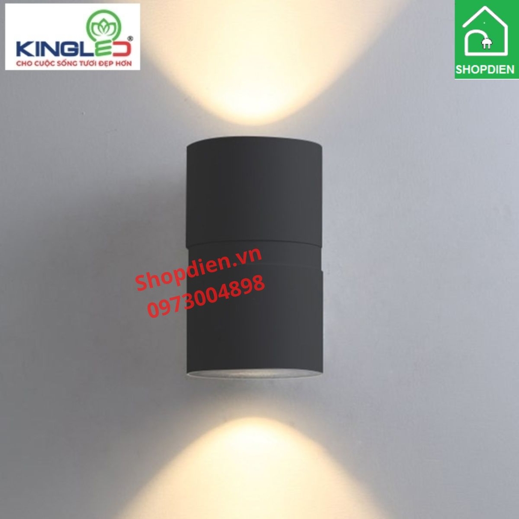 LWA0047B KINGLED Đèn tường 2 đầu ngoài trời 2x10W